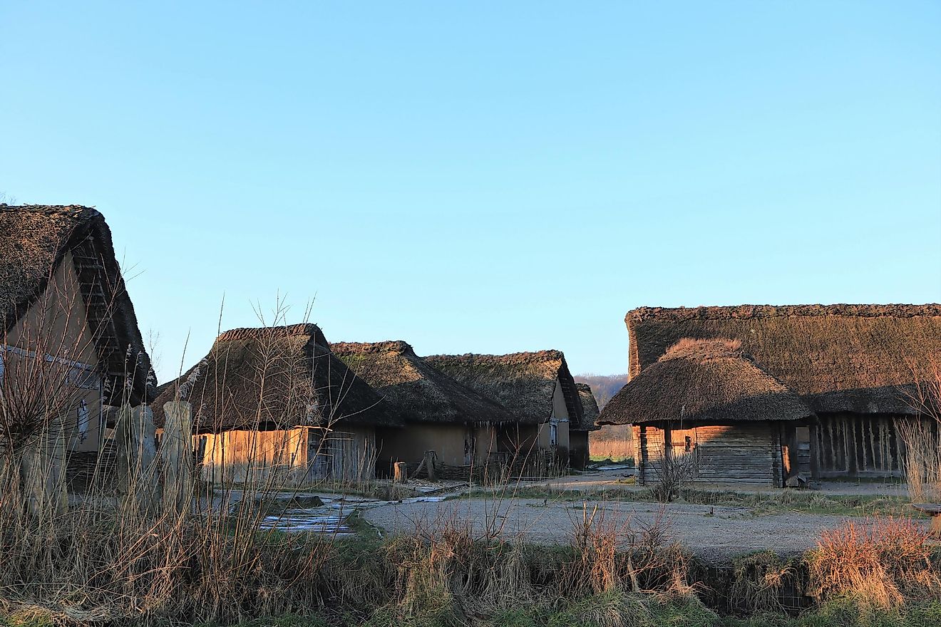Viking houses in Hedeby. 