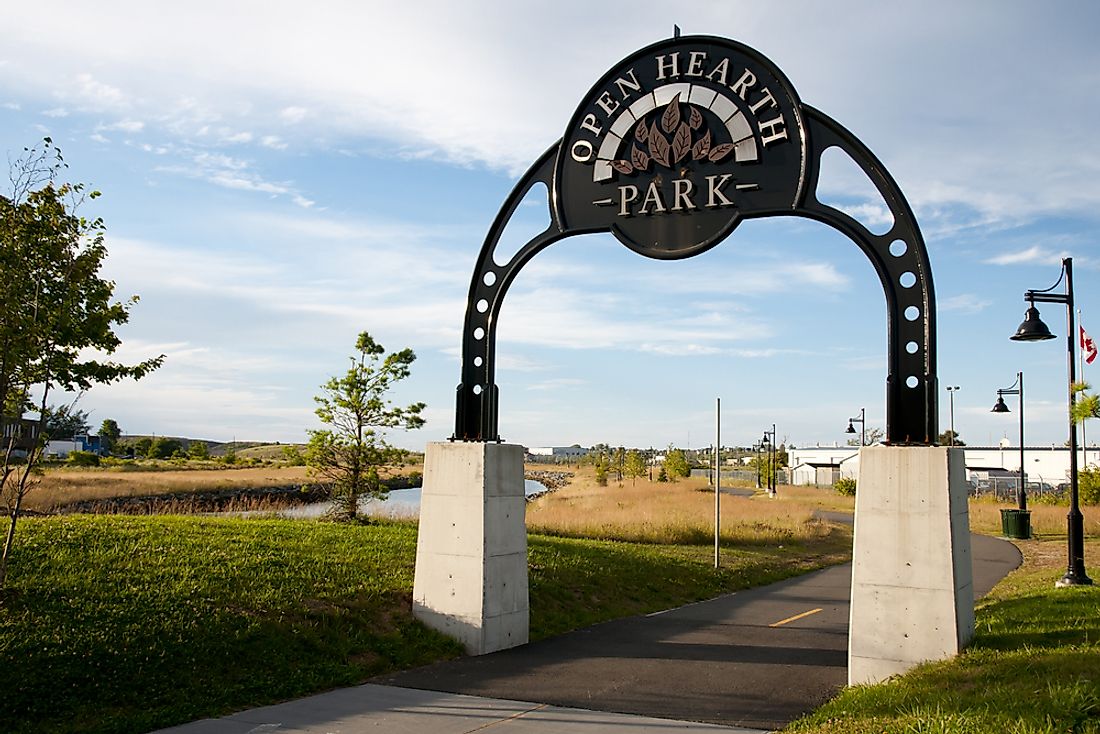 Open Hearth Park occupies the land the steel mill once stood.