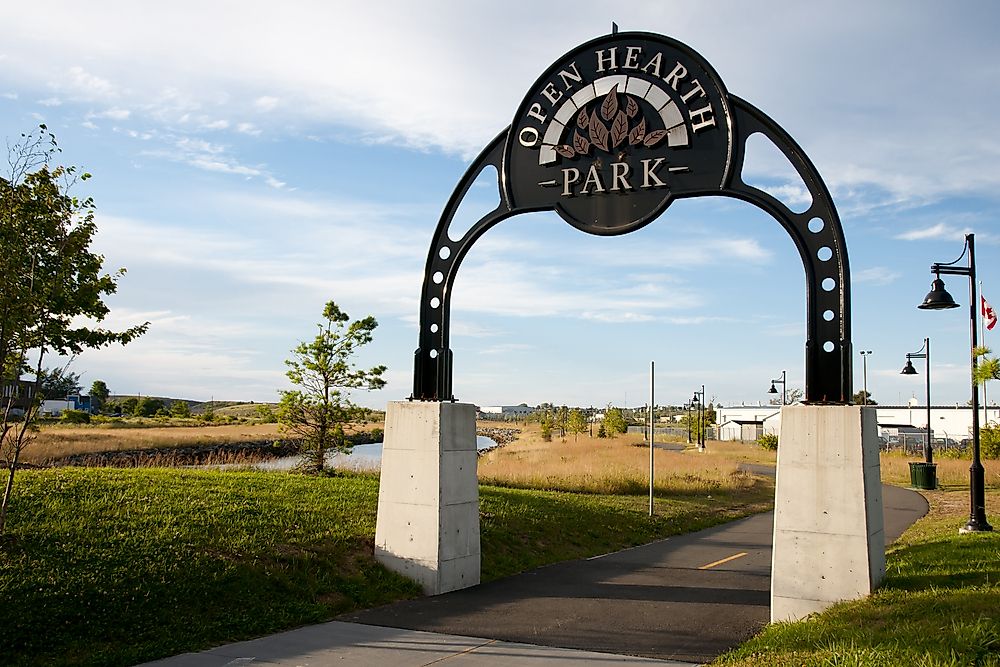 Open Hearth Park occupies the land the steel mill once stood.