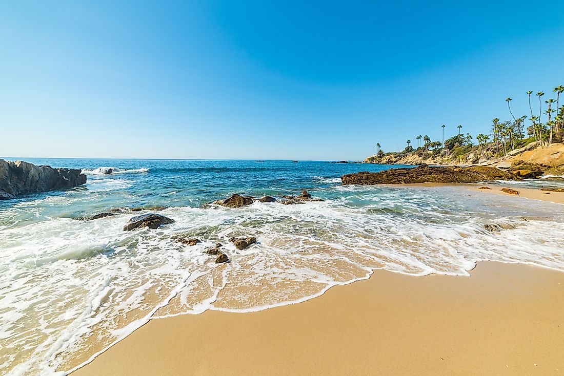 California is world-famous for its beaches. 