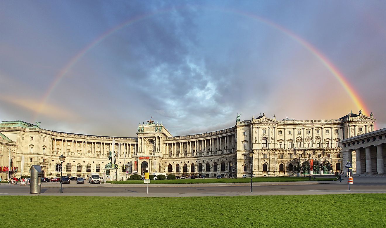 Vienna Hofburg Imperial Palace at day, - Austria