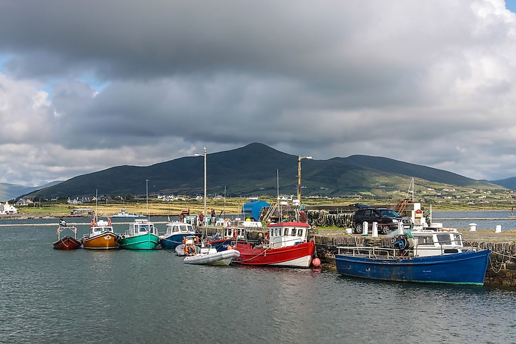 The harbor of Ireland's Valentia Island.