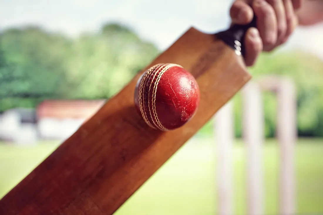 Popularized in England in the 18th century, cricket is now played around the world. 