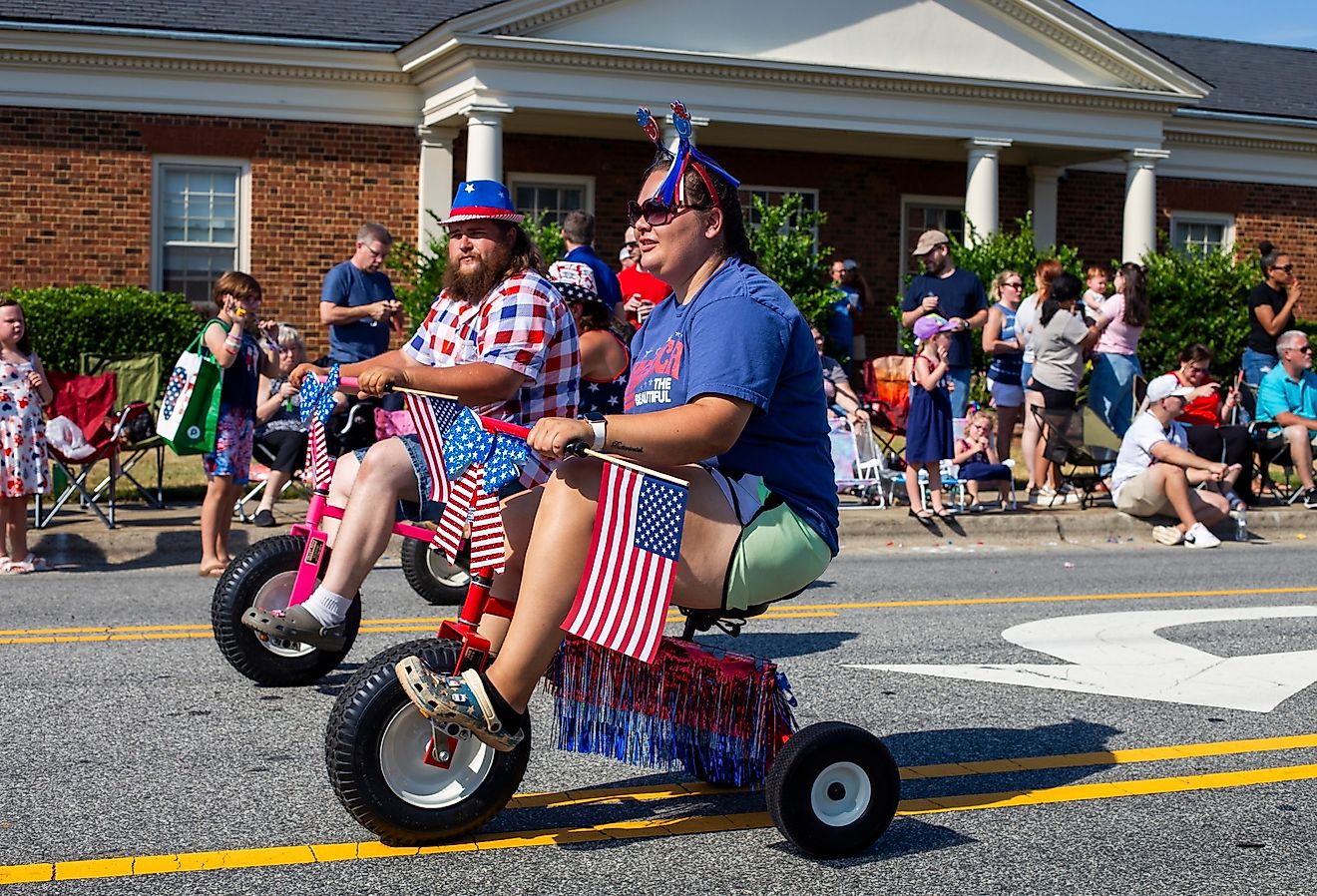 Fourth of July Parade in Kernersville, North Carolina. Image credit Ruth Ann Photos via Shutterstock