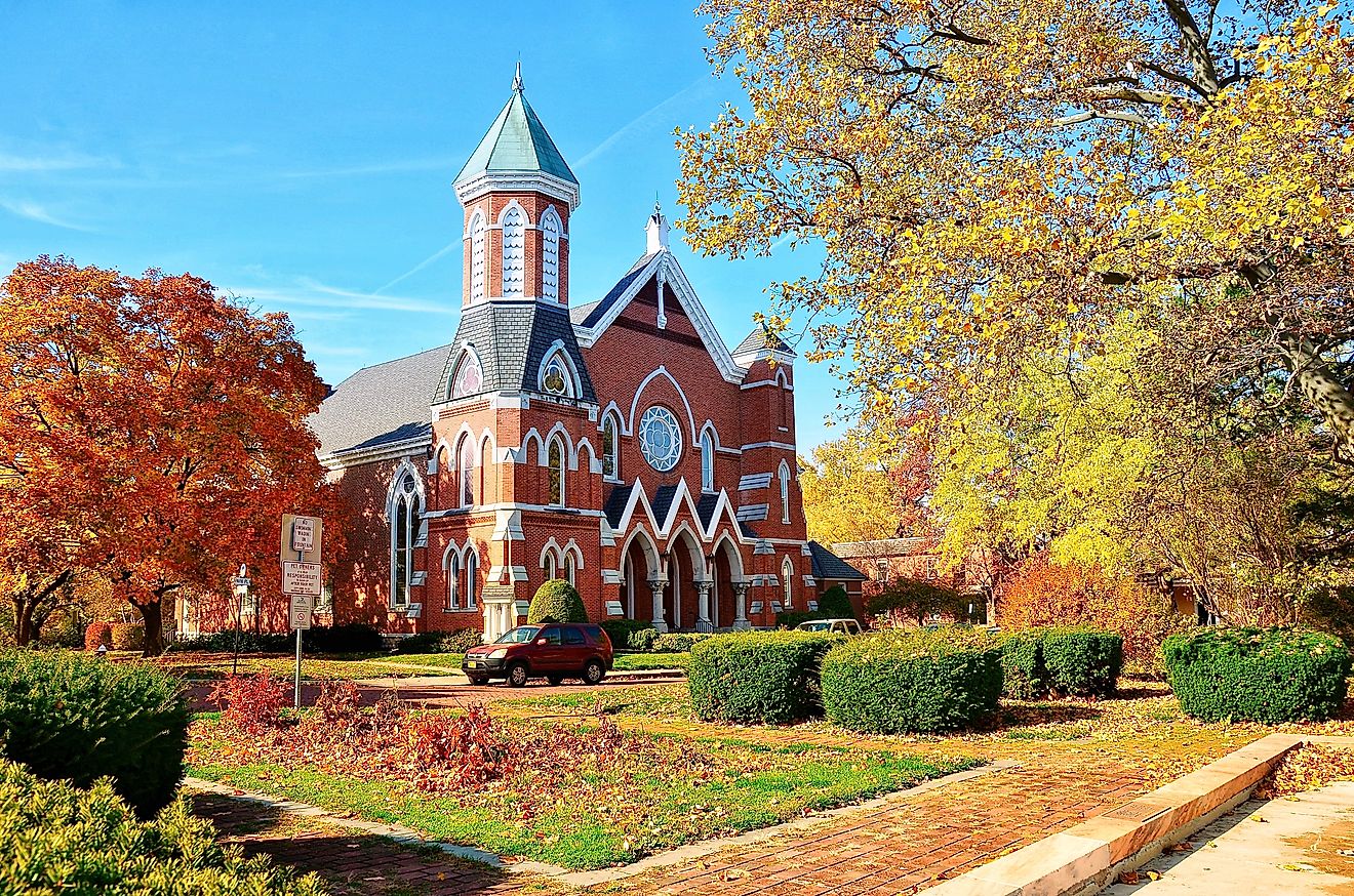 Presbyterian Church in Geneva, New York. By PQK / Shutterstock.com