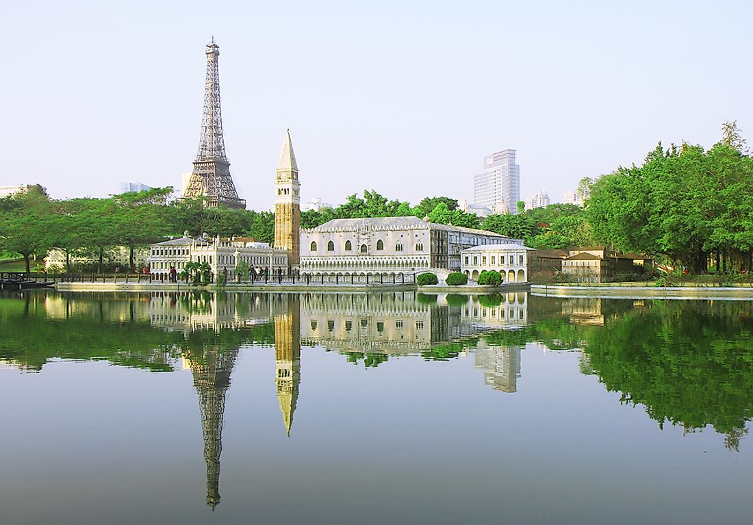 The Eiffel Tower in Shenzhen, China. 