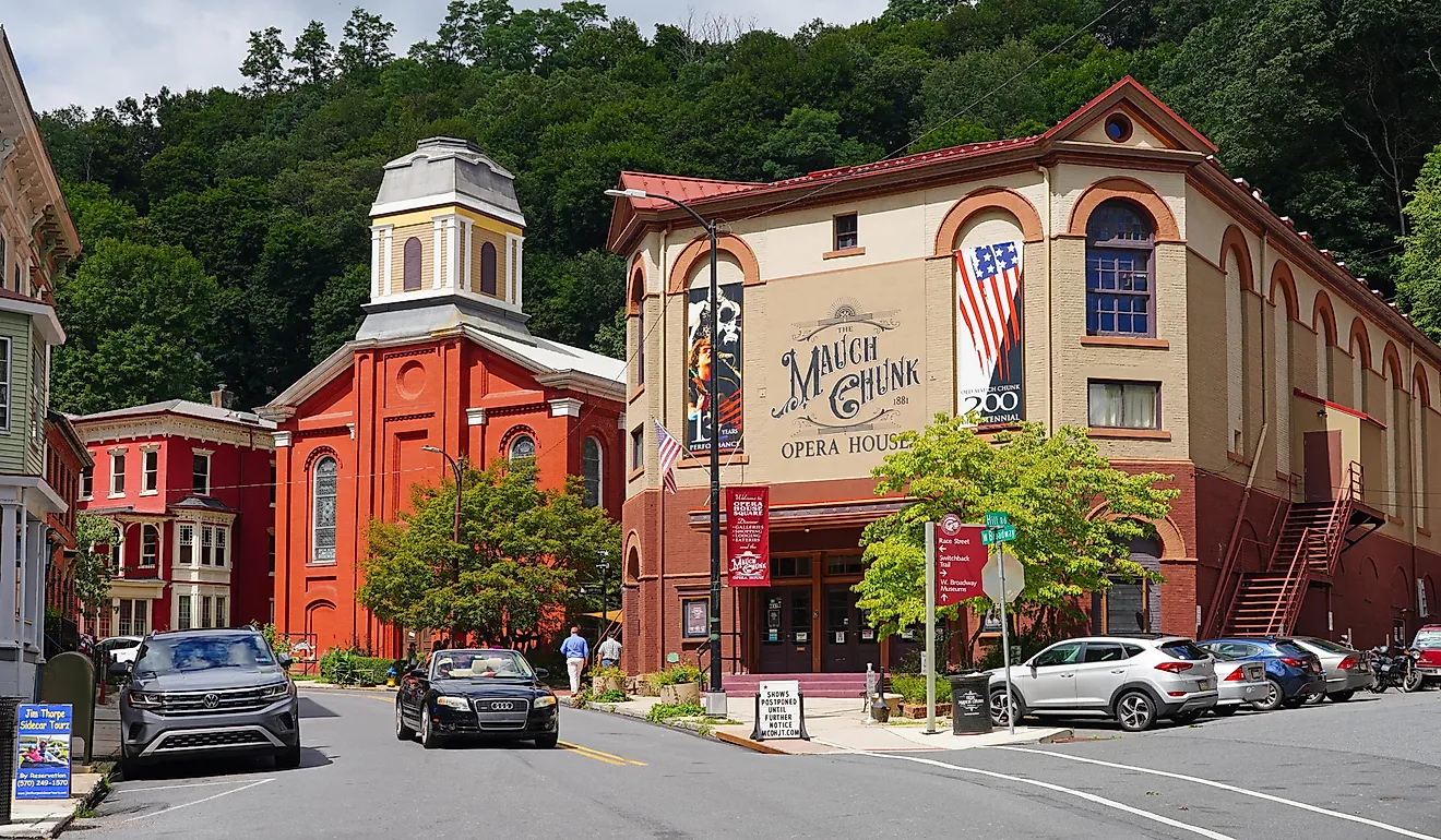Mauch Chunk Opera House in Jim Thorpe, Pennsylvania.