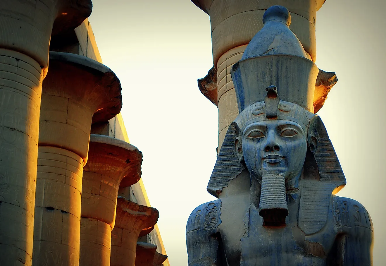 Statues of Ramses II in Luxor Temple. Mohammed Moussa, CC BY-SA 3.0 <https://creativecommons.org/licenses/by-sa/3.0>, via Wikimedia Commons