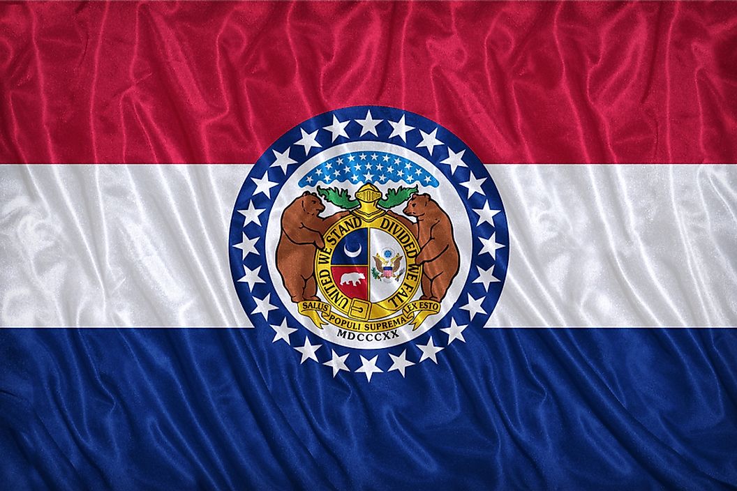 The state flag of Missouri.