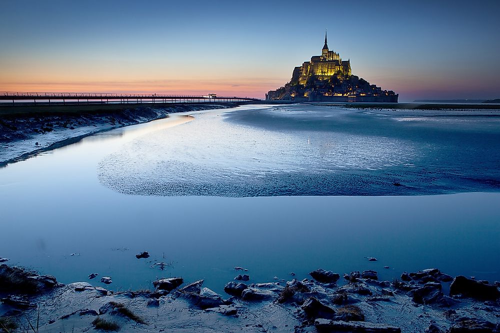 Mont Saint Michel from afar.