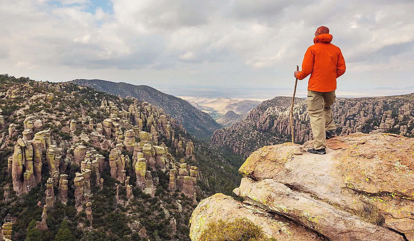 Unusual landscape at the Chiricahua National Monument, Arizona, USA.