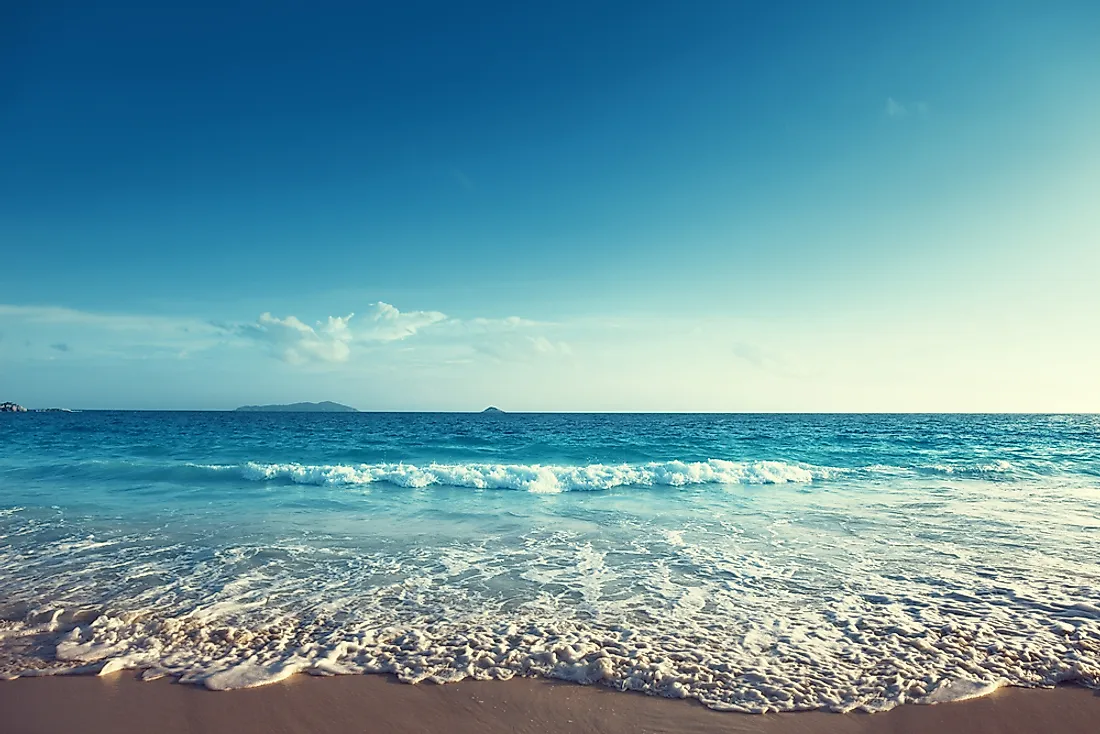 The Indian Ocean in Seychelles. 