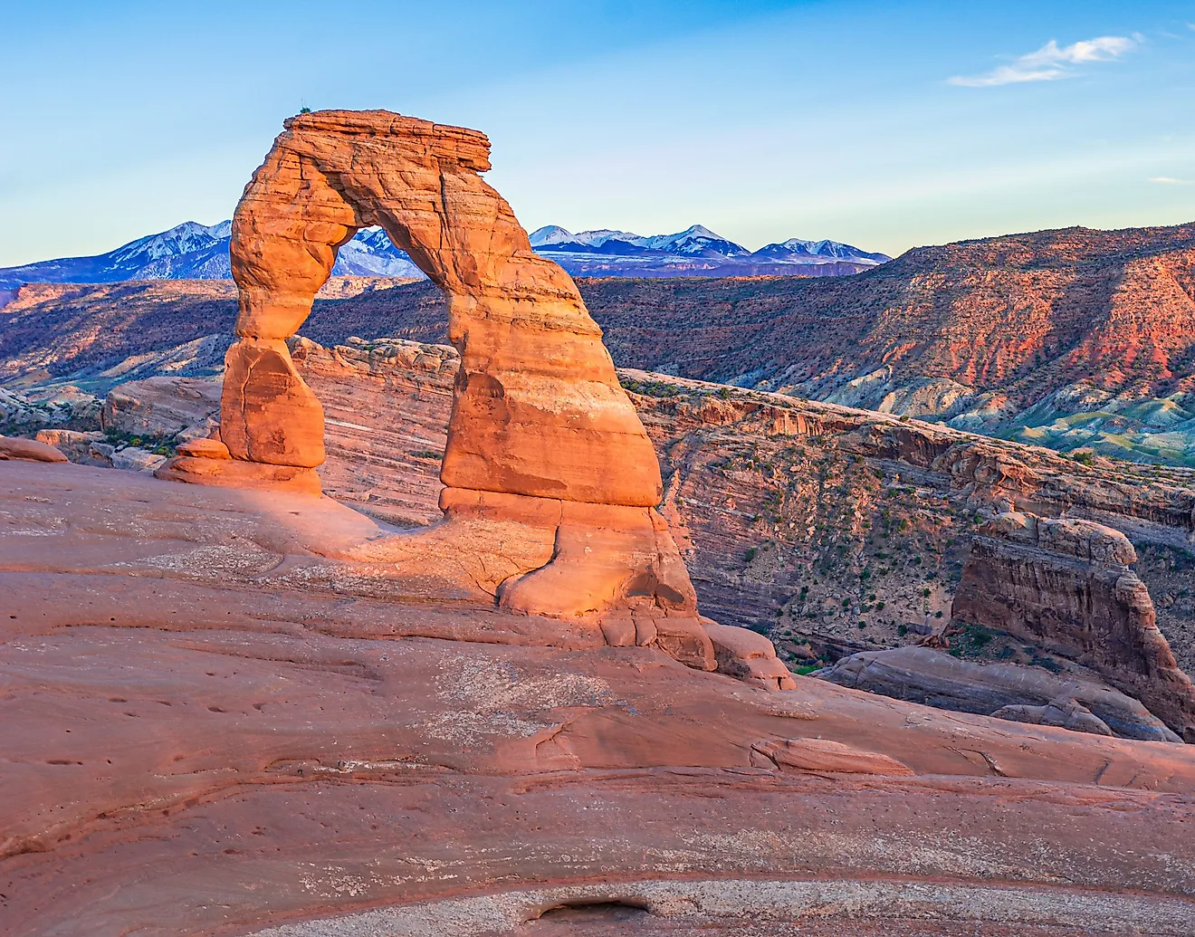 A scenery in Arches national park in Utah. 