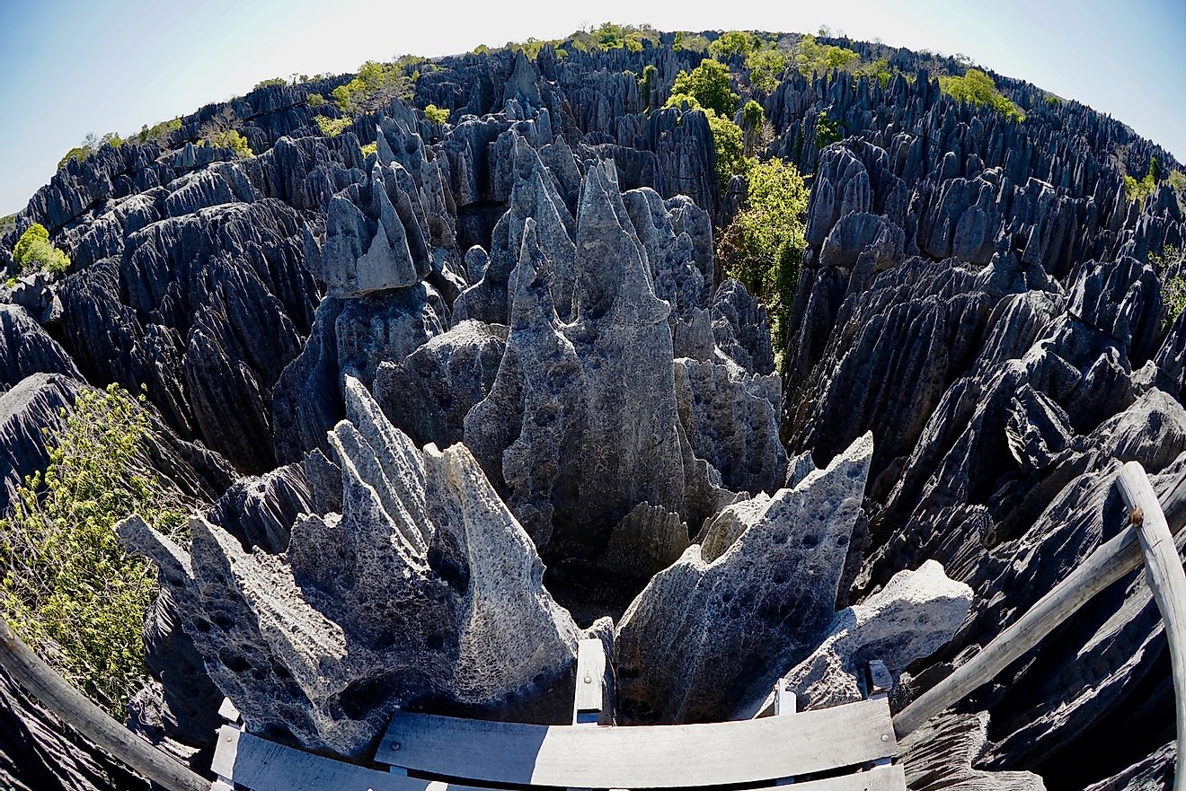 Tsingy de Bemaraha Nature Reserve, Madagascar. UNESCO World Heritage Site. Image credit: T.Sahl/Shutterstock.com