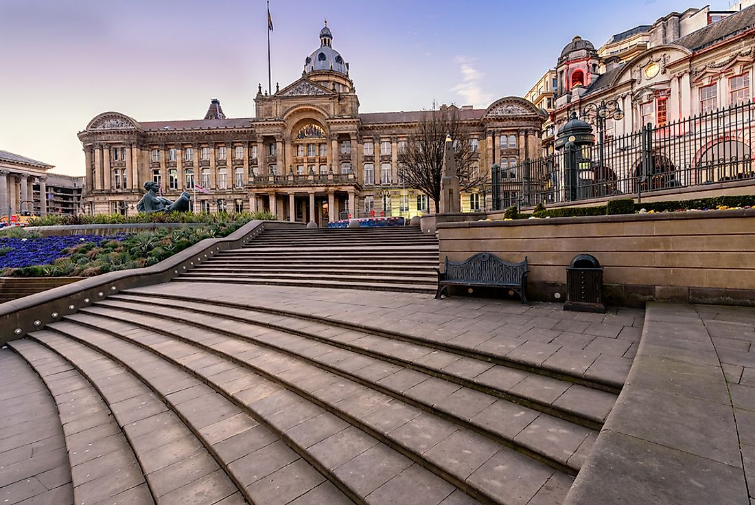 Birmingham is the most populous district in England. 