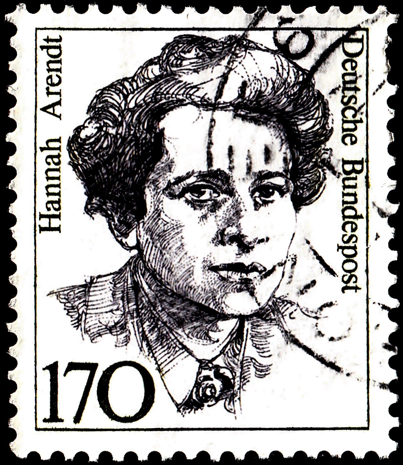 Postage stamp showing Hannah Arendt by A. Marino via Shutterstock.com