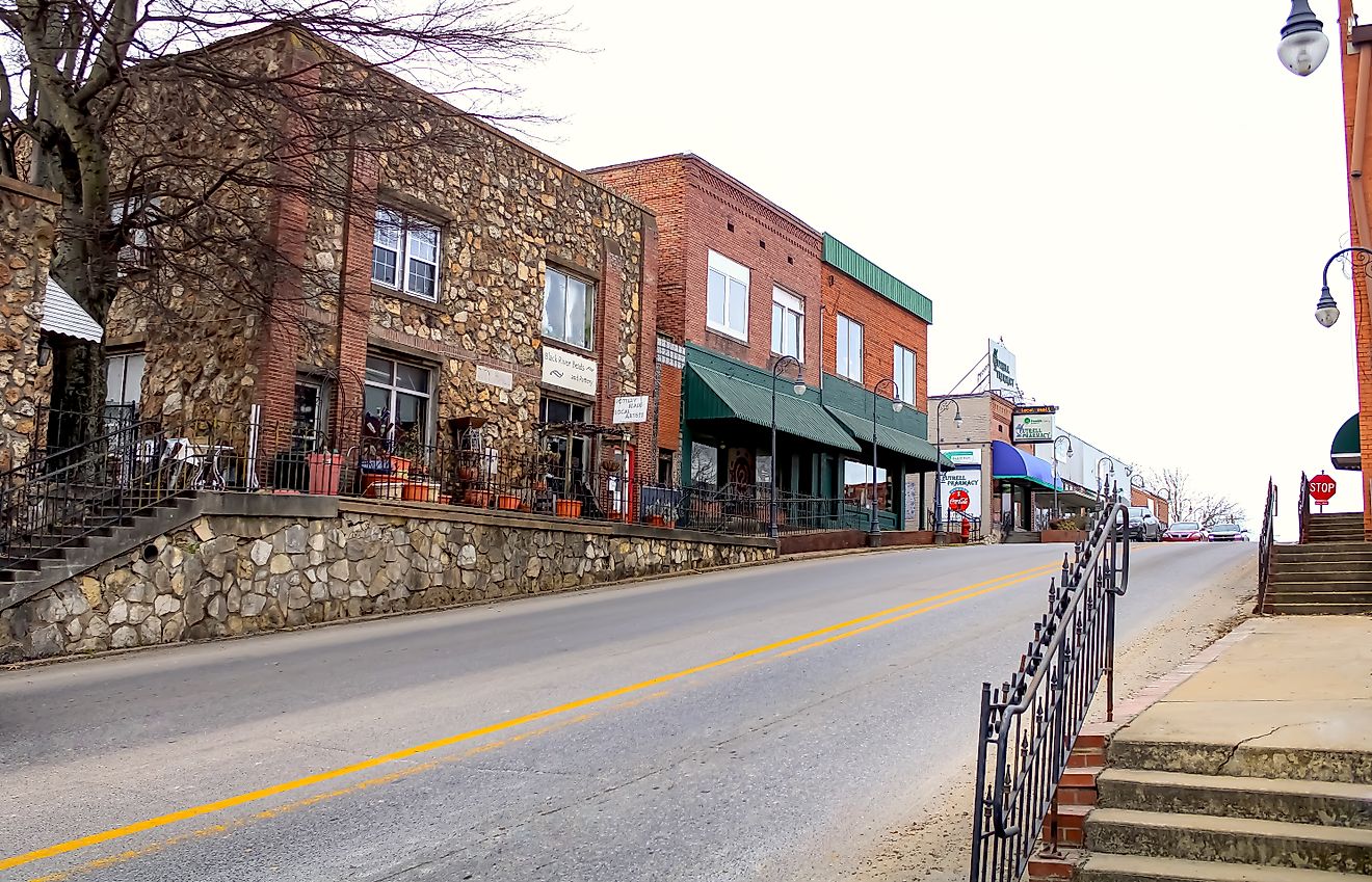 Historic buildings in Pocahontas, Arkansas. Editorial credit: Sabrina Janelle Gordon / Shutterstock.com