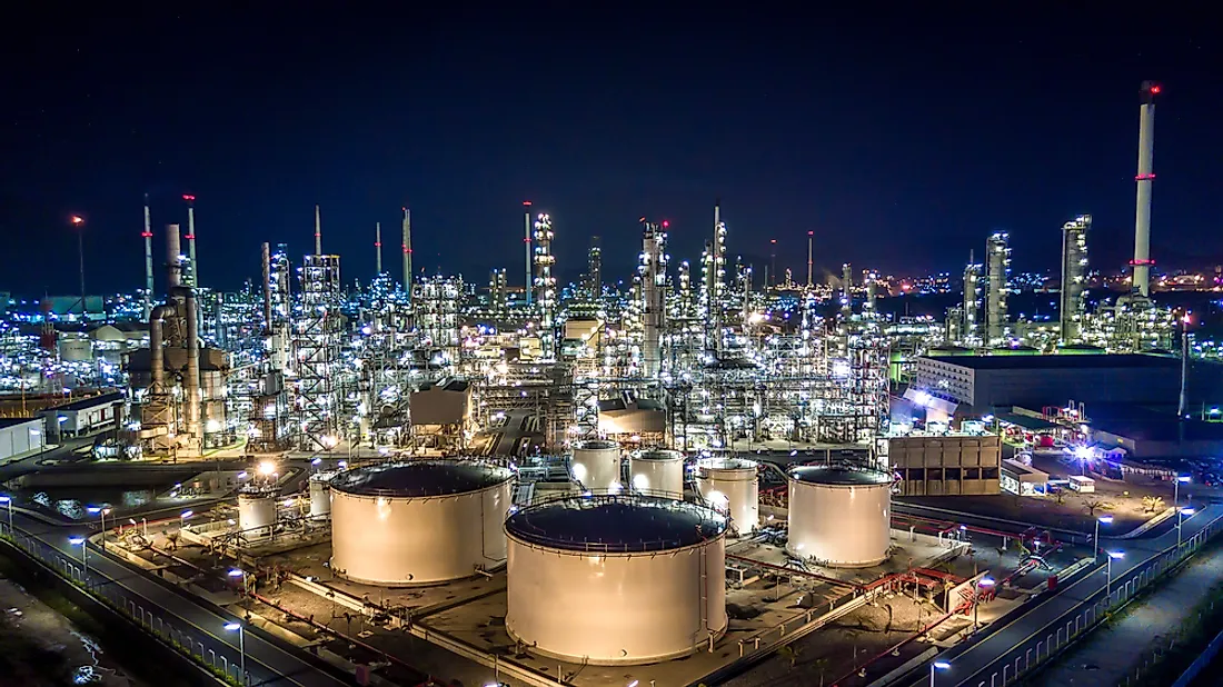 Oil tanks in Venezuela. 