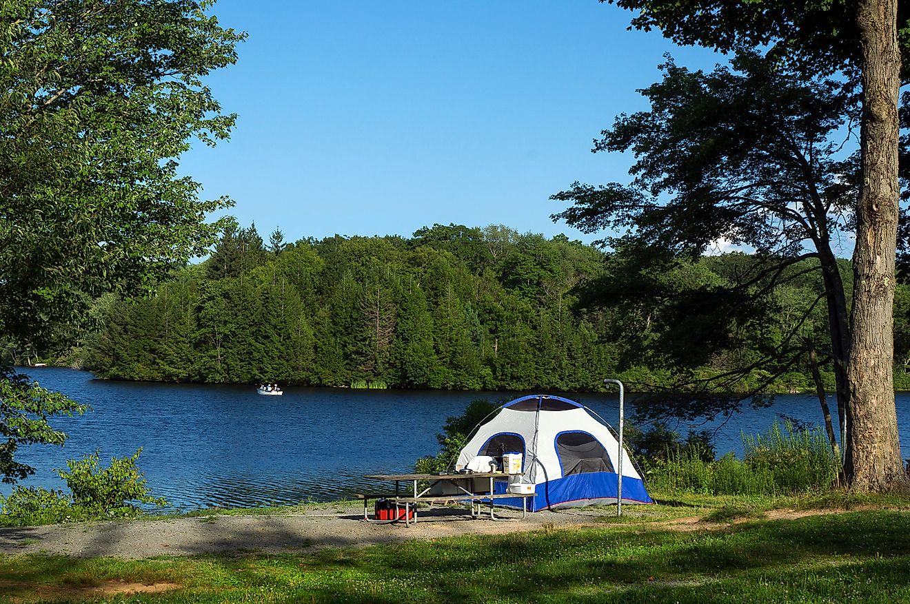 Lakeside Camping at Promised Land State Park in Northeastern Pennsylvania