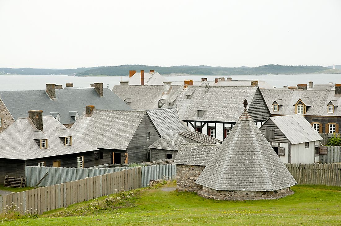 The historic buildings of Louisbourg.