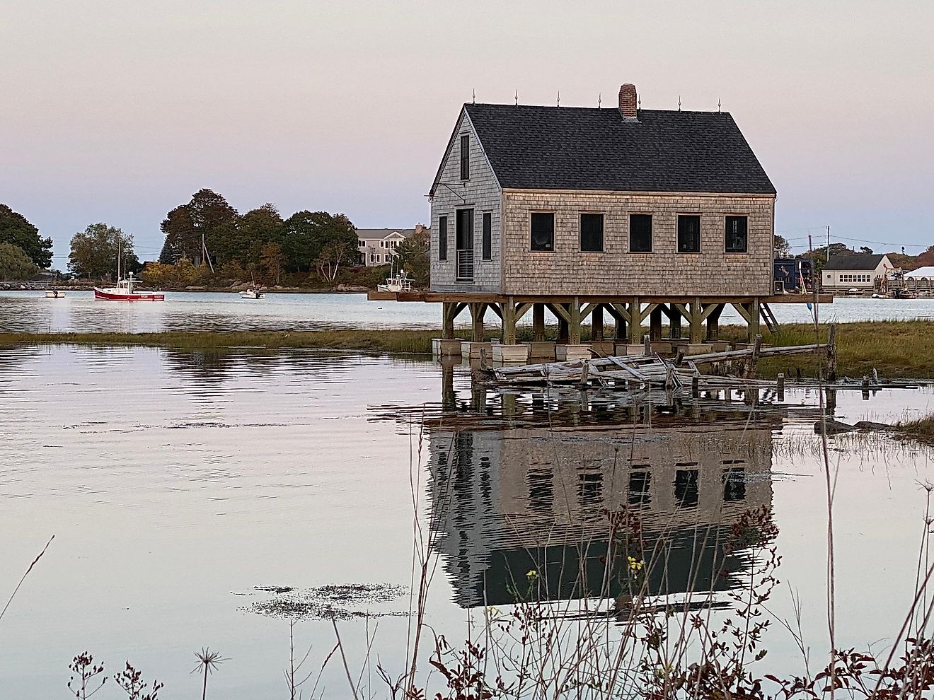 Cape Porpoise Fishing Shack in Kennebunkport, Maine.