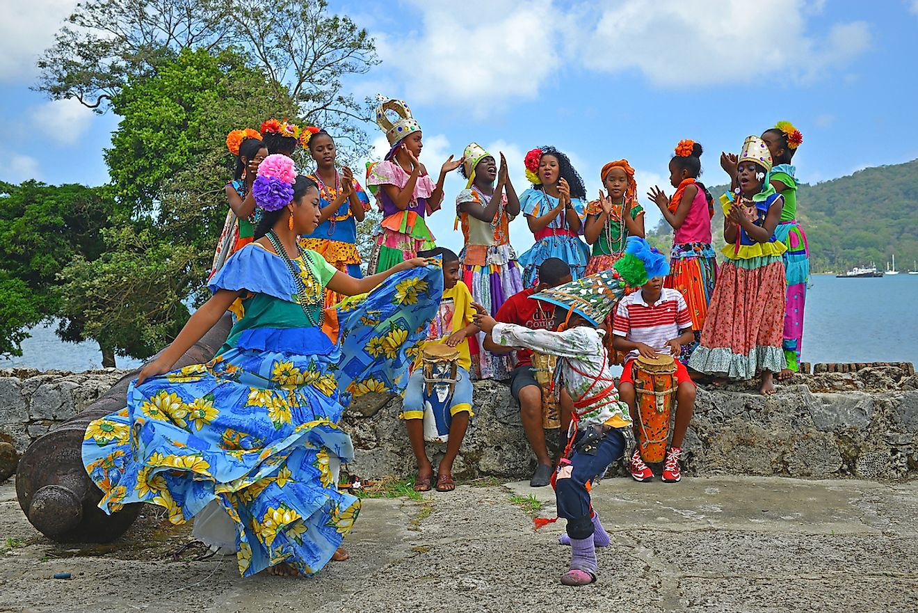 Traditional congo dance in Portobello. An afro colonial dance mixed with Spanish influences. Image credit: SL-Photography/Shutterstock.com