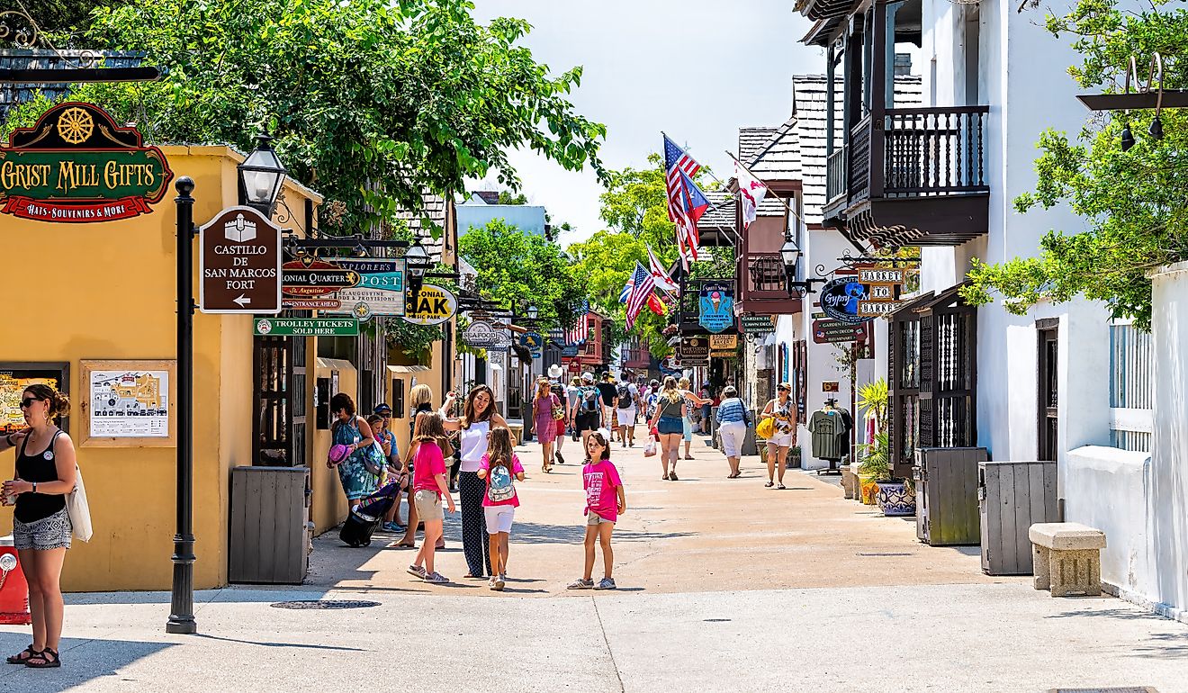 St. George Street in St. Augustine, Florida. Image credit Andriy Blokhin via Shutterstock