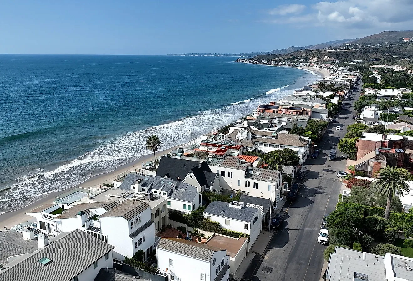 Malibu Beach, near Los Angeles, California.