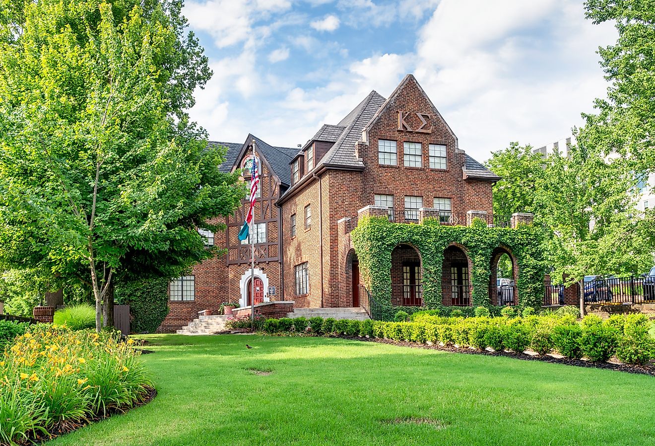 Cooper House on the campus of the University of Arkansas. Image credit Ken Wolter via Shutterstock