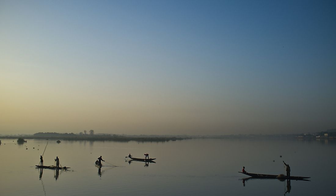 Fishermen on the Niger River.