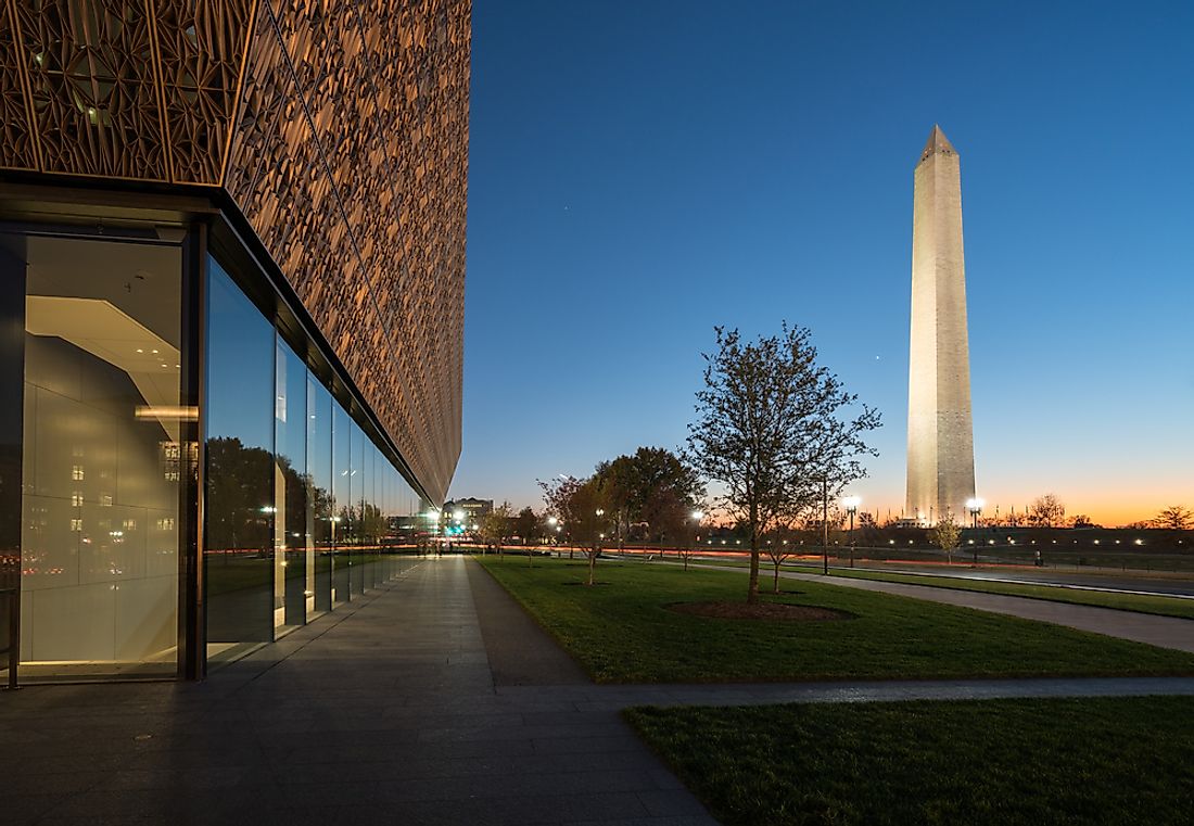 The National Museum of African American history in Washington, D.C. Editorial credit: Steve Heap / Shutterstock.com.
