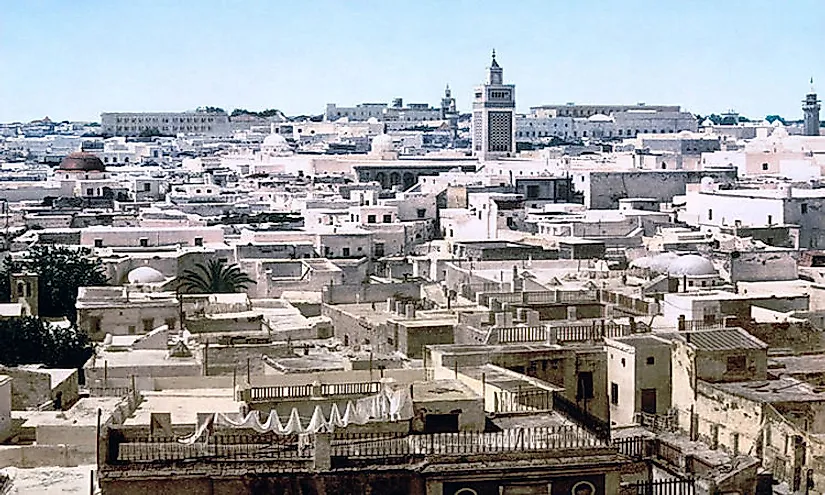 A view of Tunis, the largest city of Tunisia.