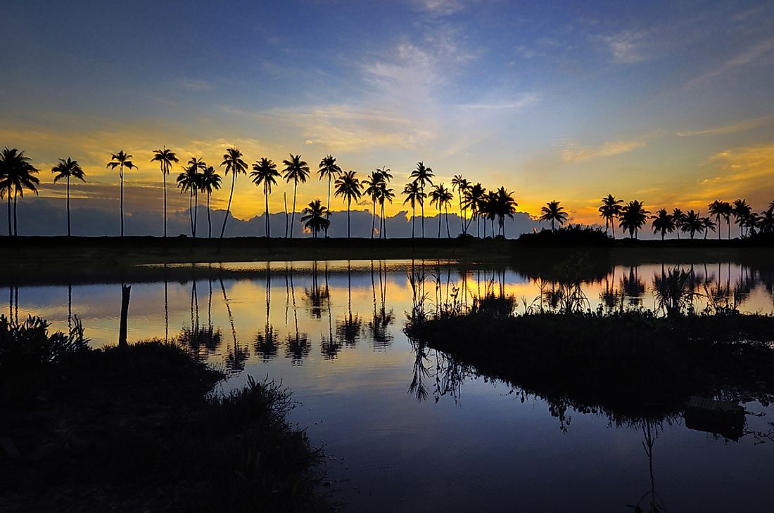A sunset in Terengganu, Malaysia. 