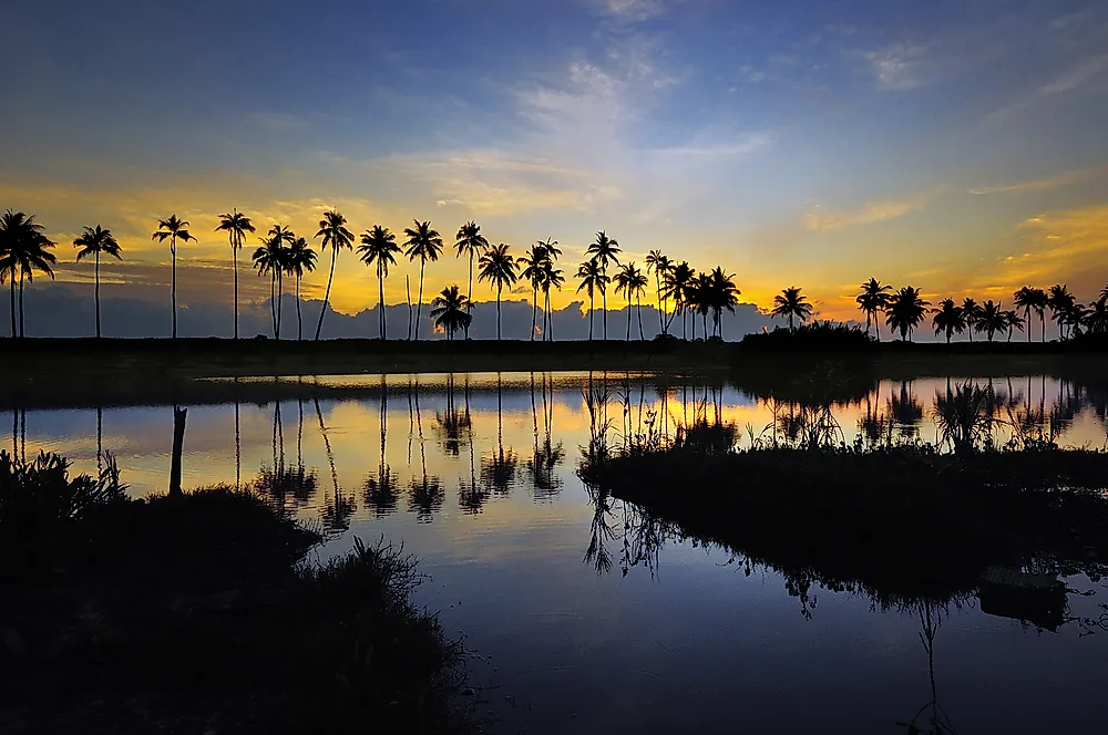 A sunset in Terengganu, Malaysia. 