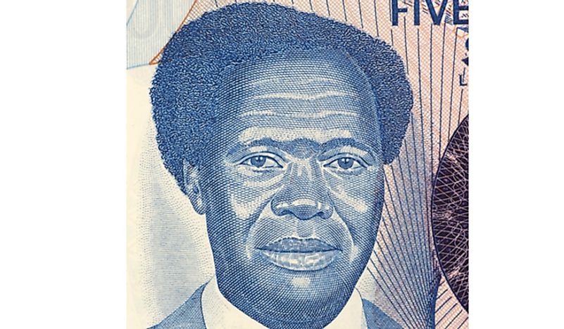 Milton Obote on the 500 Shillings note from Uganda.  Editorial credit: Georgios Kollidas / Shutterstock.com. 