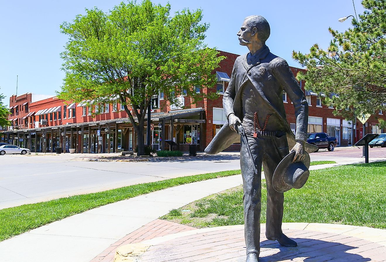 The historic district of Dodge City, Kansas. Image credit Michael Rosebrock via Shutterstock