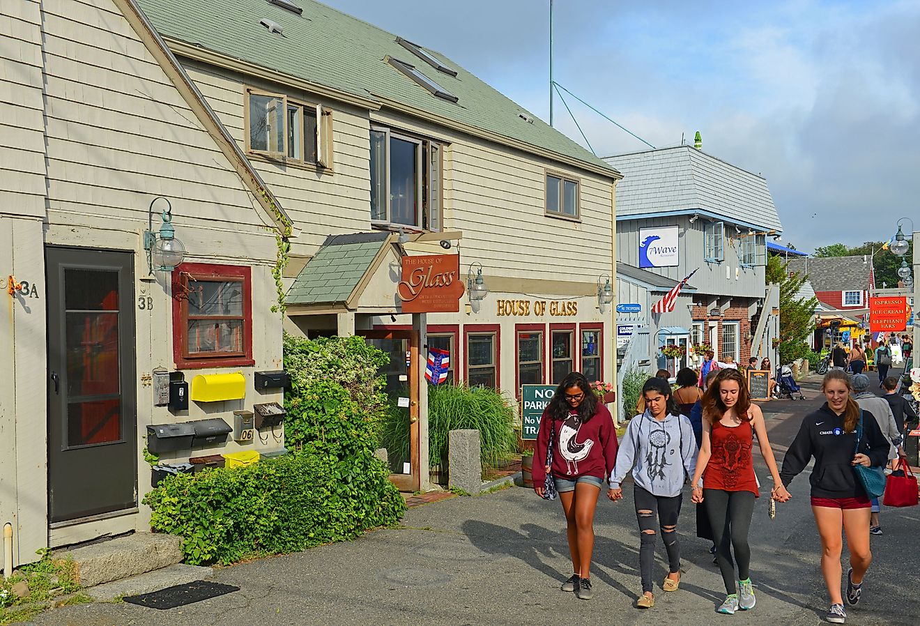 Historic Gallery on Bearskin Neck in downtown Rockport, Massachusetts.