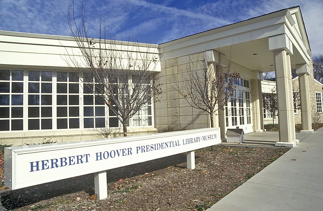 The Herbert Hoover Presidential Library Museum in Iowa. Editorial credit: Joseph Sohm / Shutterstock.com.