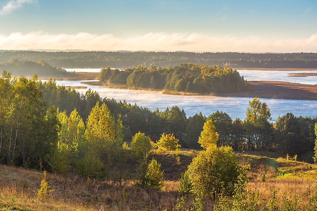 Braslau Lakes National Park, Belarus. 