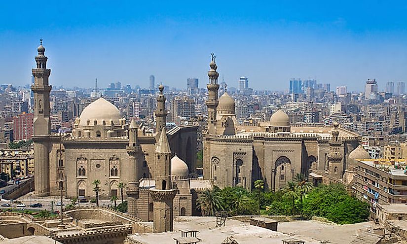 Cairo is a unique blend of ancient historic buildings and modern skyscrapers.