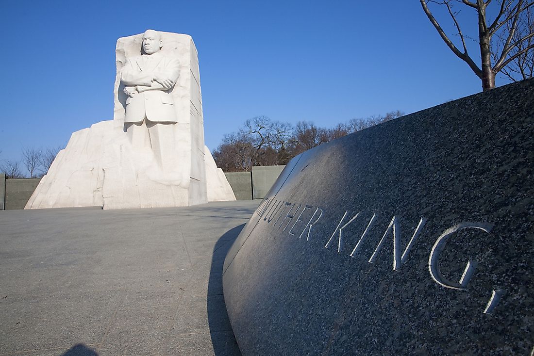 Martin Luther King Jr. Memorial at 1964 Independence Avenue commemorates the year the Civil Rights Act of 1964 became law. Editorial credit: Joseph Sohm / Shutterstock.com