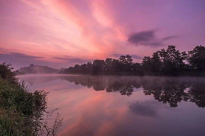 The Vistula River near Krakow, Poland.