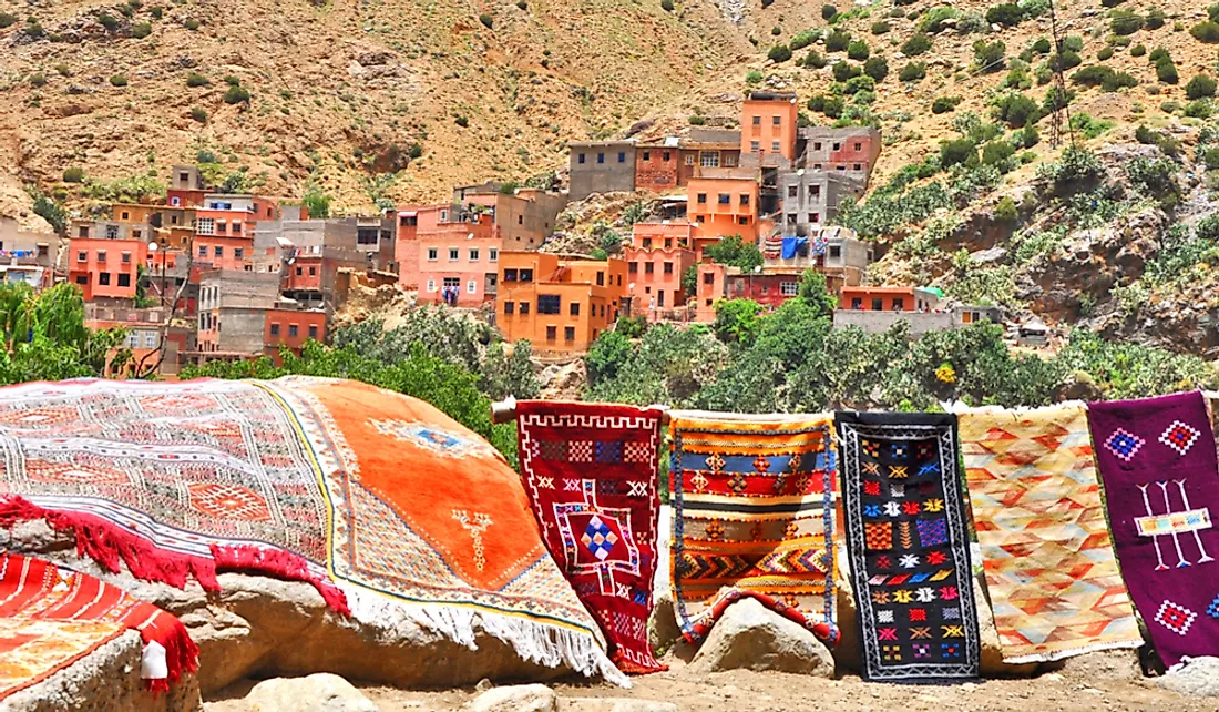 Traditional Berber village in the Atlas Mountains.