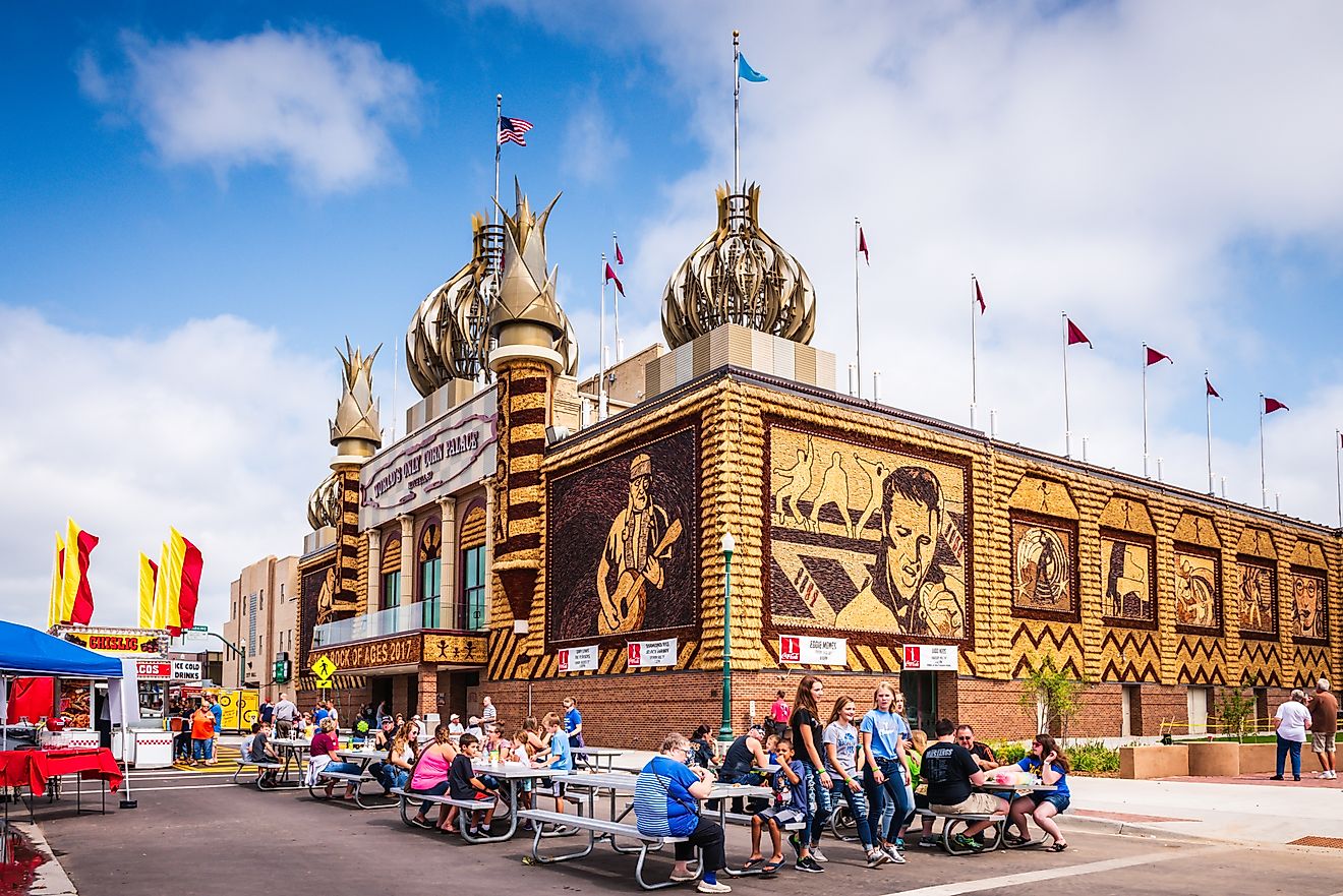 The Corn Palace in Mitchell, South Dakota. Image credit: Sandra Foyt / Shutterstock.com.