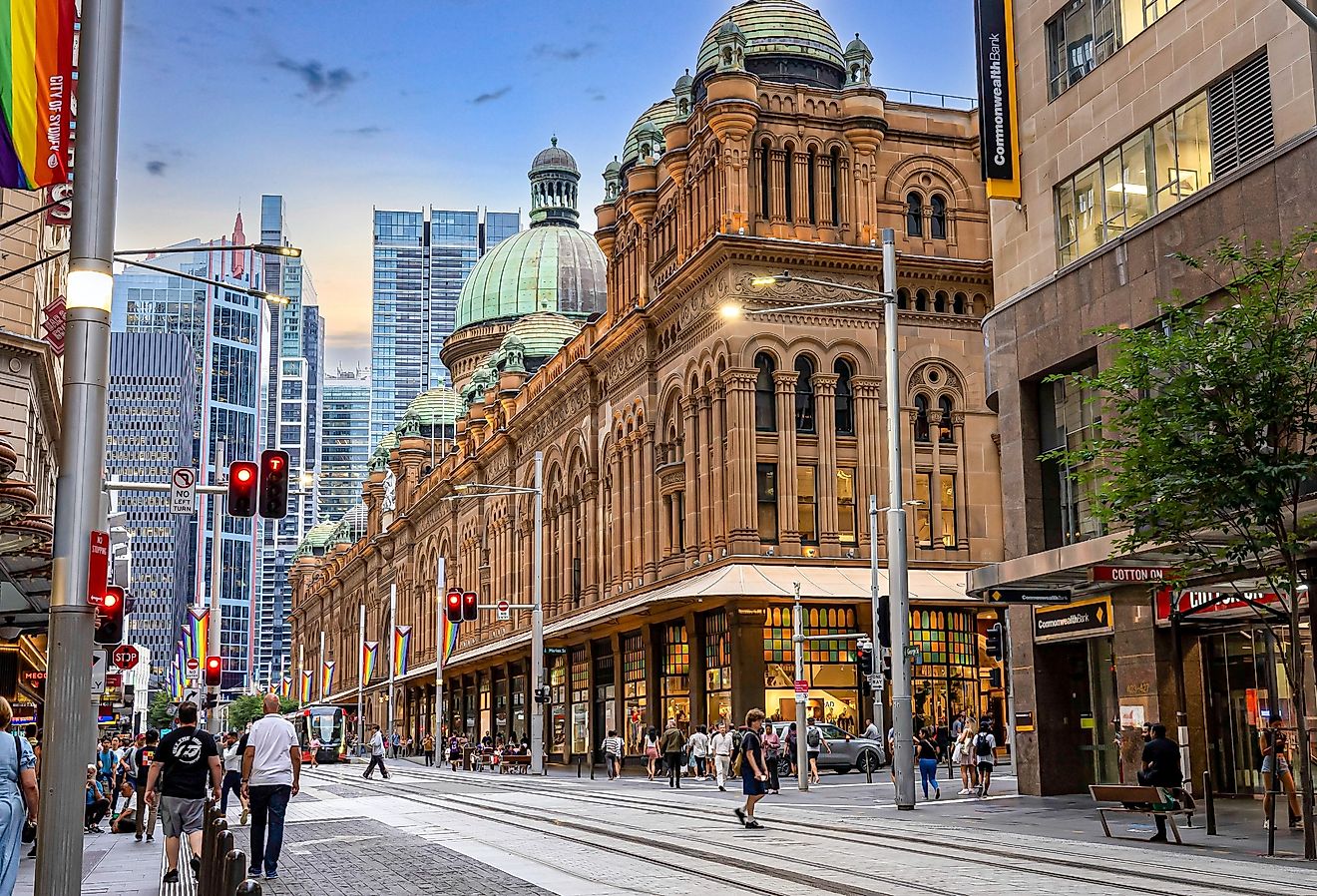 Queen Victoria Building in George Street in the center of the city of Sydney, New South Wales, Australia. Image credit Javier Catano Gonzalez via Shutterstock