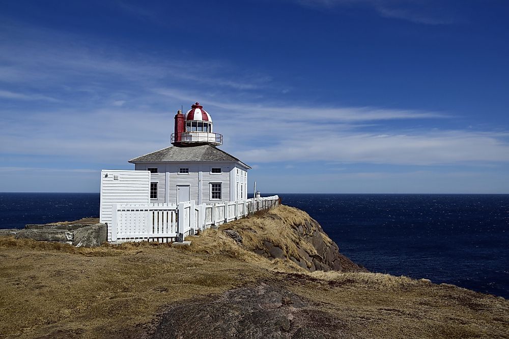 Cape Spear Lighthouse in Newfoundland is the easternmost point in Canada. 