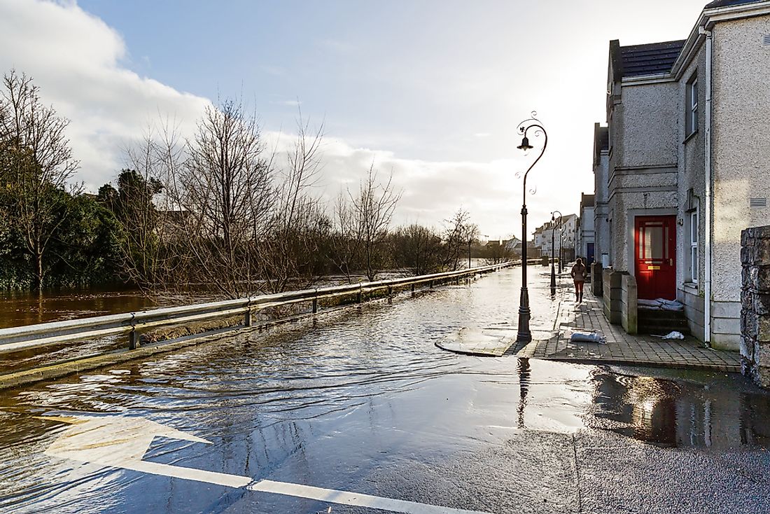 Flooding in Ireland. 