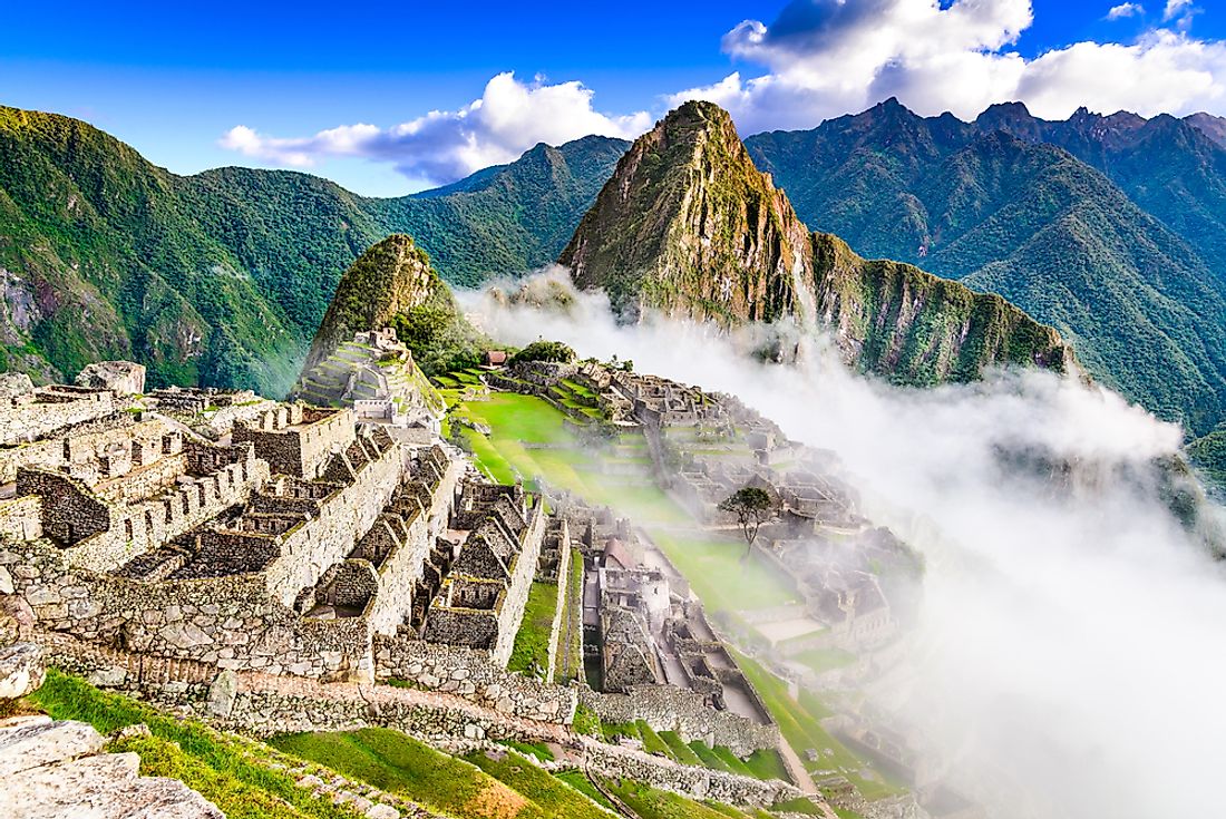 Machu Picchu is perhaps the most famous example of Inca ruins. 