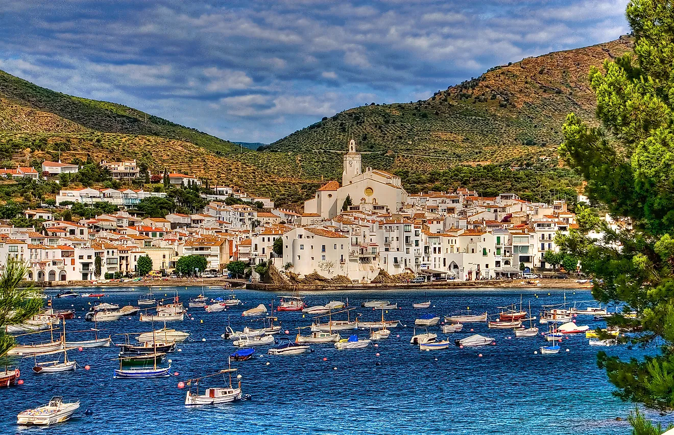 The small fishing village of Cadaqués in Spain.