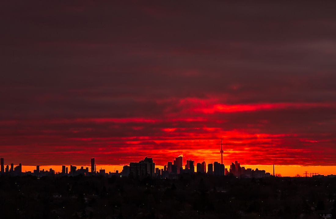 The skyline of Toronto